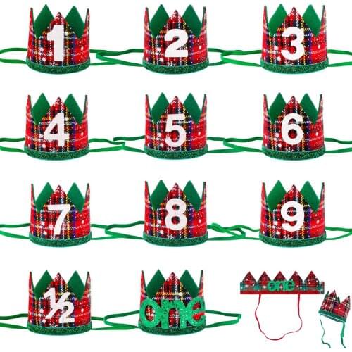 50 Pcs/Lot, Glitter Birthday Crown Headband, Birthday Party Hat Girls Birthday Outfit Headband, First Birthday Cake Smash