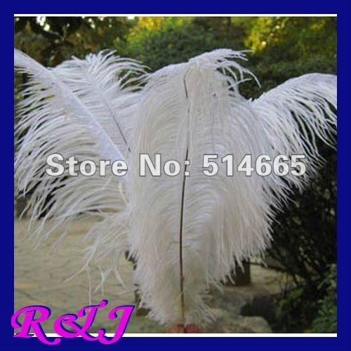 Free shipping Cheap ostrich feather 100pcs 14-16 inches 35-40cm white Ostrich plumage ostrich plume