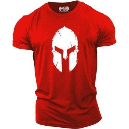 My Hero Spartan Men t-shirt oversize 2021 Summer New Gym Outdoor Top Tees fitness Brand Mens clothing T-shirts graphic t shirts