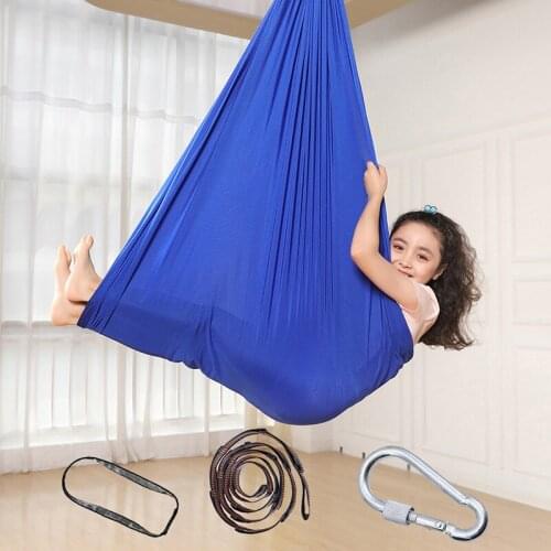 Snuggle Swing for Kid with Special Needs Adjustable Elastic Cuddle up Hammock Chairtoy for Indoor Yoga Hardware Included ALS88