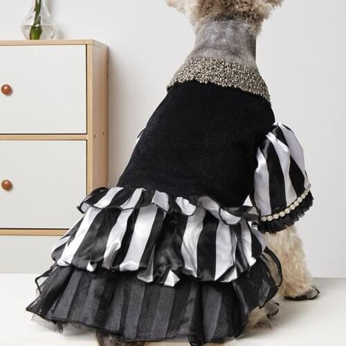 Petalk Lace Princess Pet Dog Wedding Dresses Pet Tutu Skirt Puppy Cat Dress Pet Apparel XS S M L XL