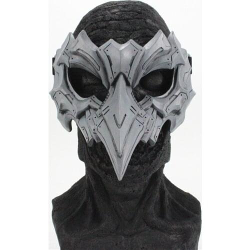 Halloween Masquerade Mechanical Mask Stage Performance Cosplay Prop Accessories Mechanical Beak Advanced Resin Mask DNV12936