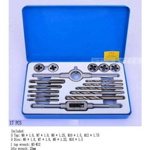 Taps Banya Hardware Tools / hand tapping wrench Banya cutter hand /17PCS