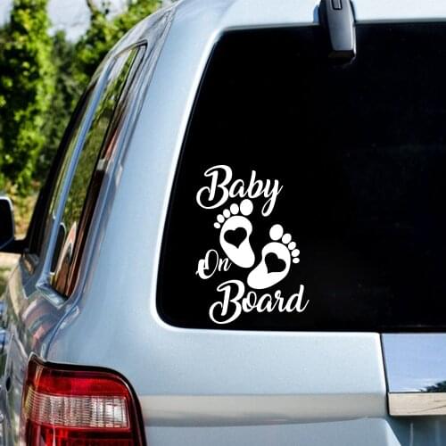 Cute Baby On Board Car Stickers And Decals Carbon fiber Sticker For Truck Window Auto Body Vinyl Decoration Cars Accessories