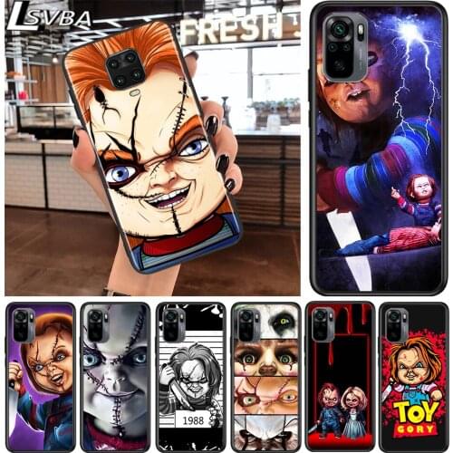 Chucky Terror for Xiaomi Redmi Note 10 10S 9 9T 9S 9Pro Max 8T 8Pro 8 7 6 5 Pro 5A 4X 4 Soft Black Phone Case