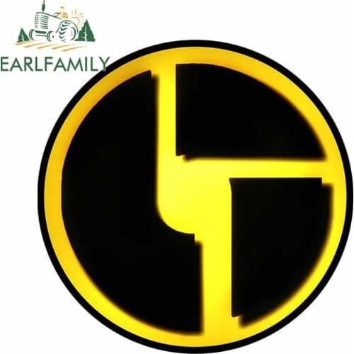 EARLFAMILY 13cm x 9.4cm for Black and Yellow Car Stickers Motorcycle Helmet Fine Auto Decoration Scratch-proof JDM SUV Decal