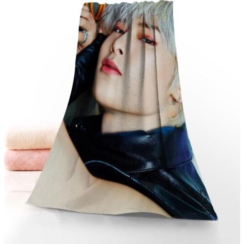 New Custom Stray Kids In Towel Printed Cotton Face/Bath Towels Microfiber Fabric For Kids Men Women Shower Towels 70X140cm