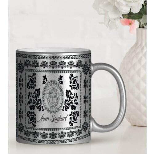 Personalized Ethnic Silver Gilt Mug Cup Gu1