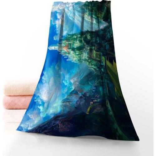 Custom Animation 35x75cm Fitness Sports Towel Portable Quick-Drying Towel Yoga Outdoor Microfiber Sports Towel