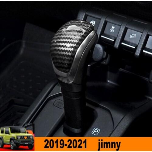 Apply to 2019-2020 Suzuki jimny Jb74 interior modification 2020 Jimny automatic gear handle cover and gear head cover