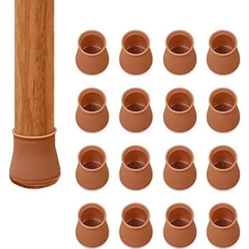 Silicone Chair Leg Floor Protector Furniture Cover with Cotton Pad Elastic Silicone Chair Leg Cup Non-slip Chair Floor Mat