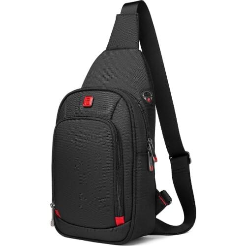 HYX Crossbody Bags for Men Messenger Chest Bag Pack Casual Bag Waterproof Nylon Single Shoulder Strap Pack 2021 New Fashion