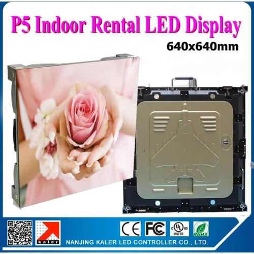 TEEHO 1/8 scan P5 led display wall 0.64x0.64m rental die-cast alumimnum cabinets 3528SMD full color indoor led video wall