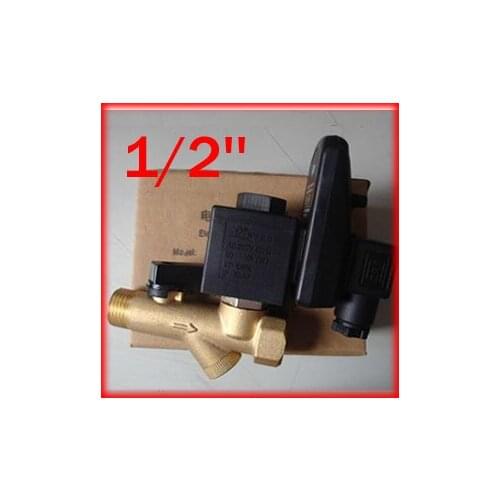 High Quality 1/2'' Port AC220V Compressor Auto Condensate Drain Digital Timer Valve Solenoid ,16Bar Pressure