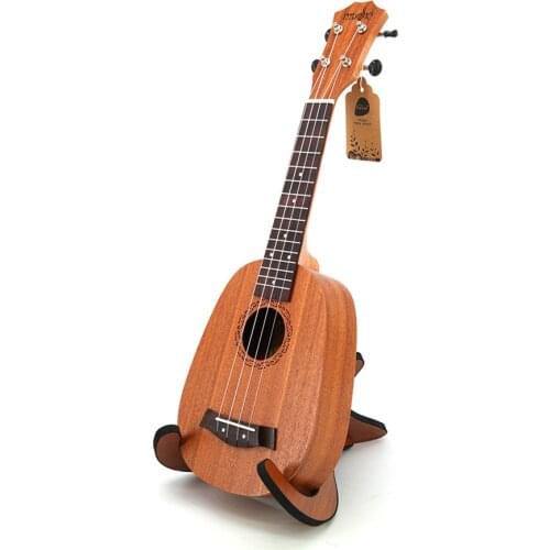 High Quality 21" Ukulele Pineapple-shaped Soprano Ukulele Sapele Ukelele 4 Nylon Strings Rosewood Fingerboard