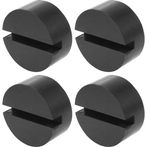 X Autohaux 4pcs Universal Car Lift Jack Stand Rubber Pads Rubber Car Slotted Floor Jack Pad Puck Support Frame Rail Protector