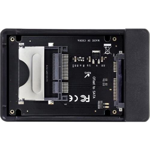 Zihan CFast to USB-C USB3.0 & SATA Card Adapter 2.5" Case SSD HDD CFast Card Reader for PC Laptop