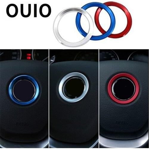 1Pcs Car Steering Wheel Cover Decoration Ring Stickers For BMW E36 E46 E39 E60 E90 E92 F30 X1 F48 X3 F25 X5 X6 M3 M5 Accessories
