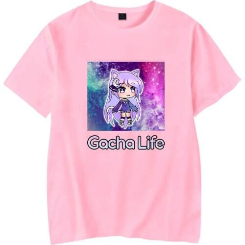 2020 Gacha Life Funneh Krew Gacha Video Game Moe Muu Black T-Shirt Men Women Funny T Shirt Fashion Harajuku Clothes