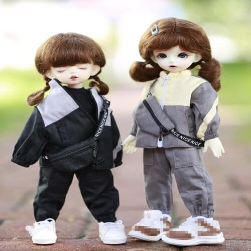 3Pcs/Set [Top + Pants + Belt Bags] 1/6BJD Sportswear Yosd Outfit