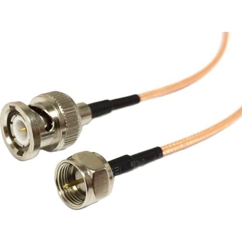 Audio Video Cable BNC Male Female Switch F type male Pigtail adapter RG316 15cm 6" wholesale price