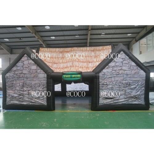 Free air ship to door,10x5x5m Inflatable Drink Bar House Tent , outdoor party Inflatable Bar Pub Tent for sale