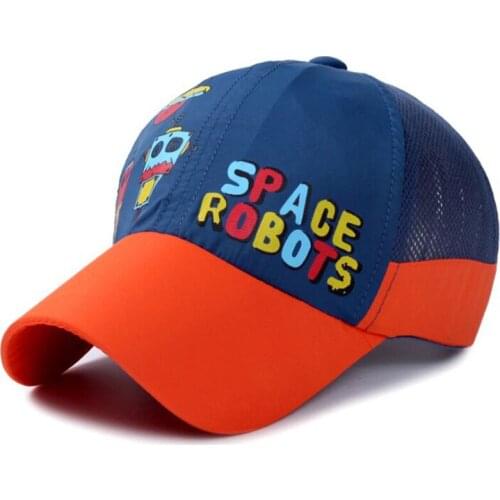 1 Pcs Korean Cute Cartoon Children Baseball Caps Spring Summer Cotton Brand Snapback Hats For Boy And Girl Net Cap 8565