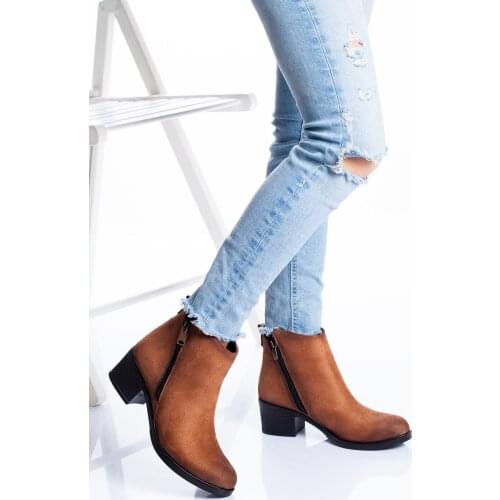 Derithy Women Tan Suede Boat Matilda abn1410