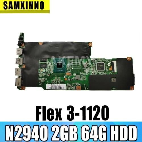 For lenovo Flex 3-1120 Yoga 300-11IBY laptop motherboard 80LX 80M0 Mainboard CPU:N2940 RAM:2GB HDD-64G FRU 5B20J08384
