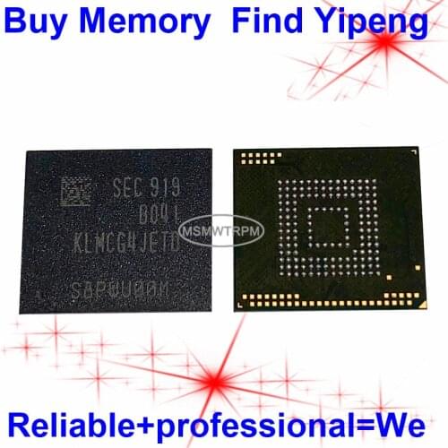 KLMCG4JETD-B041 BGA153Ball EMMC5.1 5.1 64GB Mobilephone Memory New original and Second-hand Soldered Balls Tested OK