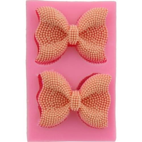 Double Bowknot Cake Baking Mould Cake Chocolate Mold wedding Cake Decorating Ice Cube Candy Making Tool For Kids Gifts
