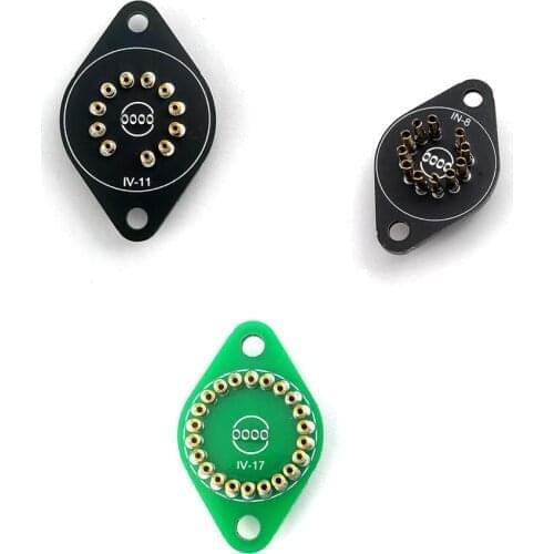 IV-17 IV-11 IN-8 Nixie tube holder socket PLUG for IV-11 ИВ-17 IN-8 IN8 glow tube CLOCK