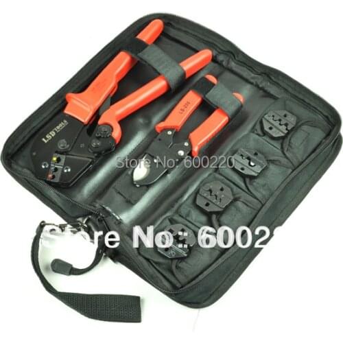 Crimping Tool Set tool kit AP-K30J with cable cutter & replaceable crimping die sets hand tool set