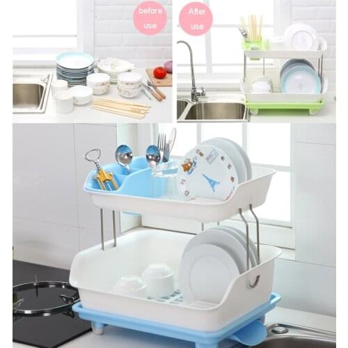 Fridge Organizer Dish Drying Rack Dish Rack Bathroom Gadgets Kitchen Accessories Kitchen Household Items Home Storage