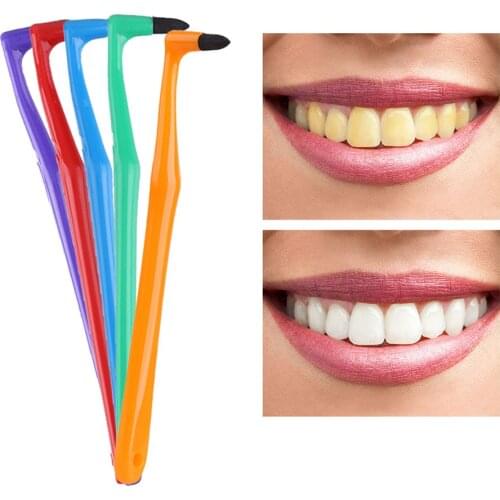 1pc Travel Portable Tooth Stain Eraser Plaque Tartar Remover Polisher Teeth Cleaning Whitening Dental Interdental Pick