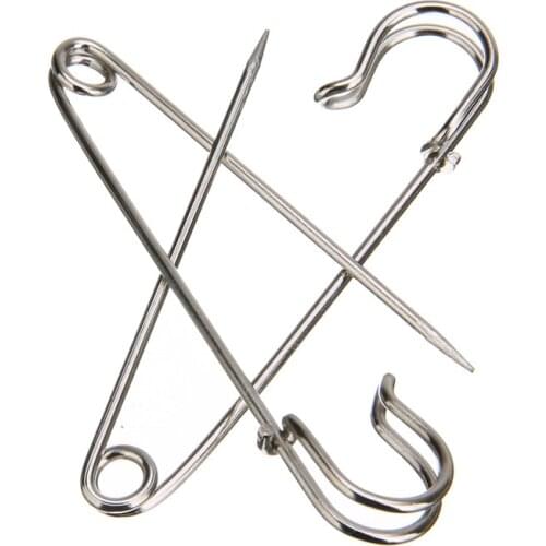 Strong Heavy Duty Large Safety Pins For Craft Jewelry Laundry Bag Blanket 50mm