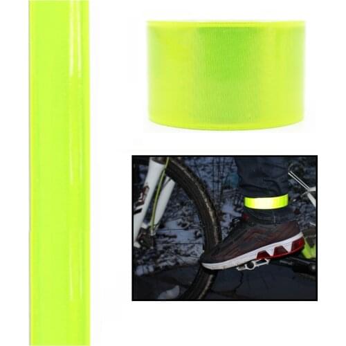 4pc 40*3cm Wearable Reflective Sticker Night Running Fishing Wristband Safe Cycling Bind Leg Reflector Strap Reflective Stickers
