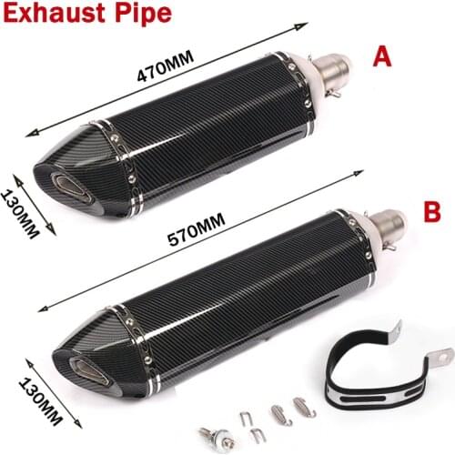 Universal Exhaust Tips Muffler Pipe With Removable DB Killer Silencer Slip On 51mm Motorcycle Dirt Bike Stainless Steel