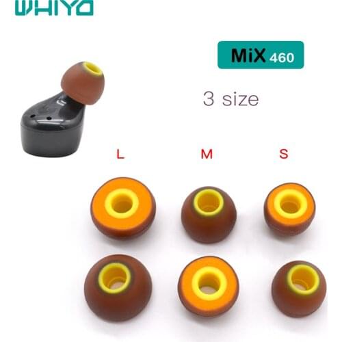 Whiyo Replacement Earbuds for Jaybird X4, X3, X2, BlueBuds X, Freedom 2, F5/ Sony MDR XB55AP, XB75AP, EX650AP Silicone Ear tips