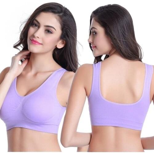 Women Yoga Bra Seamless Sports Bra Fitness Underwear Padded Sport Top Sport Underwear Top Fitness Vest Plus Size Gym Crop Top