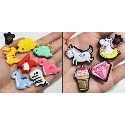 1PCS PVC Cute Cartoon Colorful Dinosaur Fridge Magnetic Sticker Unicorn Diamond Refrigerator Magnets Girls Boys Souvenir Gifts