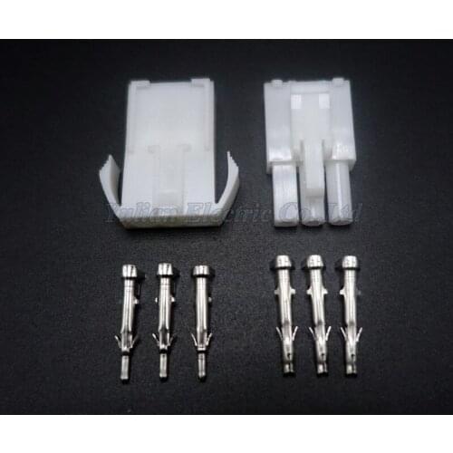 10 sets Small Tamiya connector Set Kits mini Tamiya set EL 4.5MM male Female socket plug with 3P 3 Way/pin Free shipping