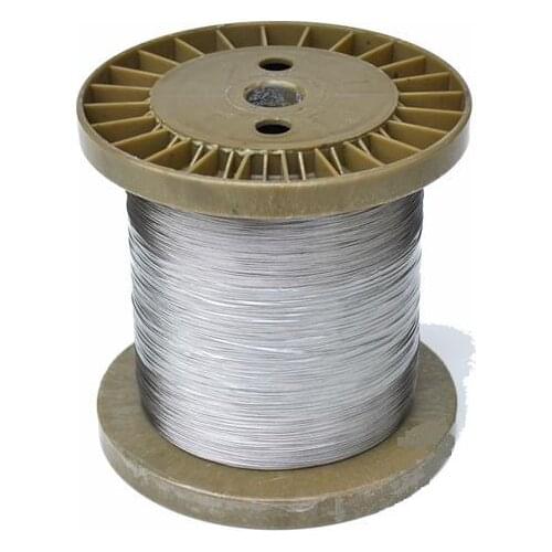 100m/lot 1.0mm High Quality 304 Stainless Steel Wire Rope Wick SS Cable Wick DIY 7x7 Strand Core NON GALVANIZED free shipping