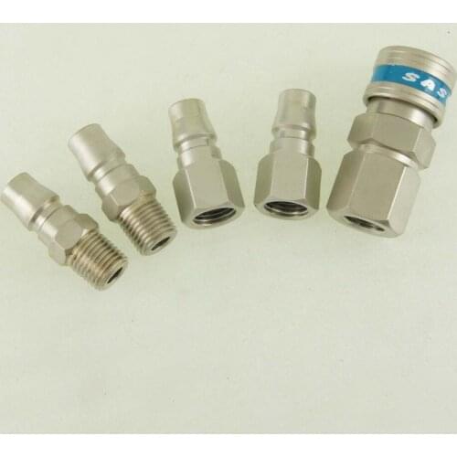 5PCs set Quality Air Compressor Hose Quick Coupler Connector Garage Tools