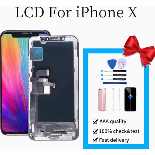 AAA quality For iPhone X OLED Display Touch Screen Assembly Replacement Display For iPhone X LCD Screen