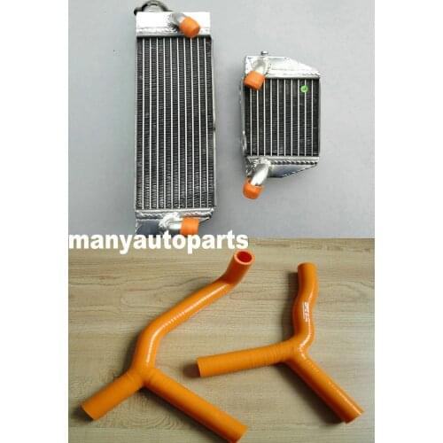 Aluminum radiator&silicone hose for Ktm 85 sx 105 sx sx85 sx105 2003-2012 04 05 06 07 2008 2009 2010 11 12