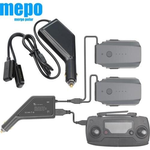 Mavic Pro Car Charger Charging Hub Fast Charge Port For DJI Mavic Pro Battery Remote Control Charger 3 in 1 Multi Charger Access