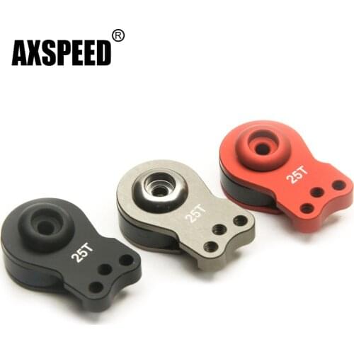 AXSPEED 25T Aluminum Shock Absorber Servo Arm 3 Hole Style for RC 1:10 Crawler Car Axial SCX10 90046 D90