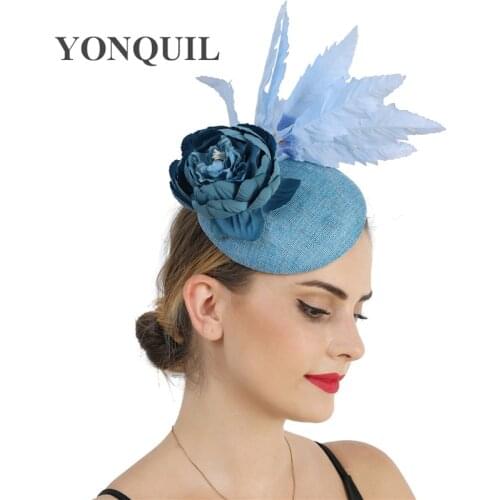 Gorgeous Women Party Flower Fascinator Vintage Hat New Wedding Bride Millinery Cap For Ladies Evening Occasion Hair Accessories
