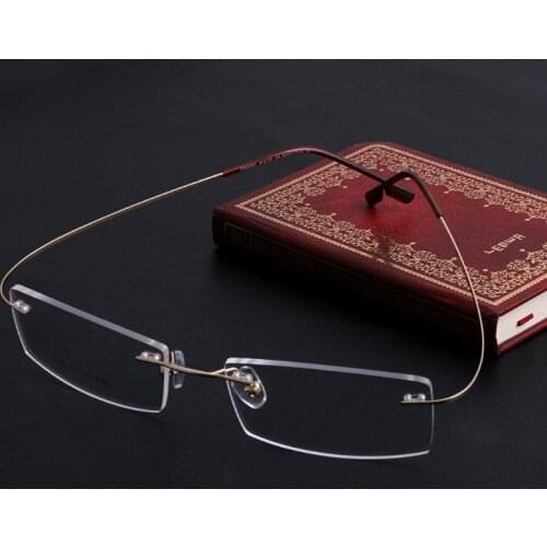 Fashion Metal Rimless Eye Glasses Eyeglasses Frame Spectacle Frames F3MD